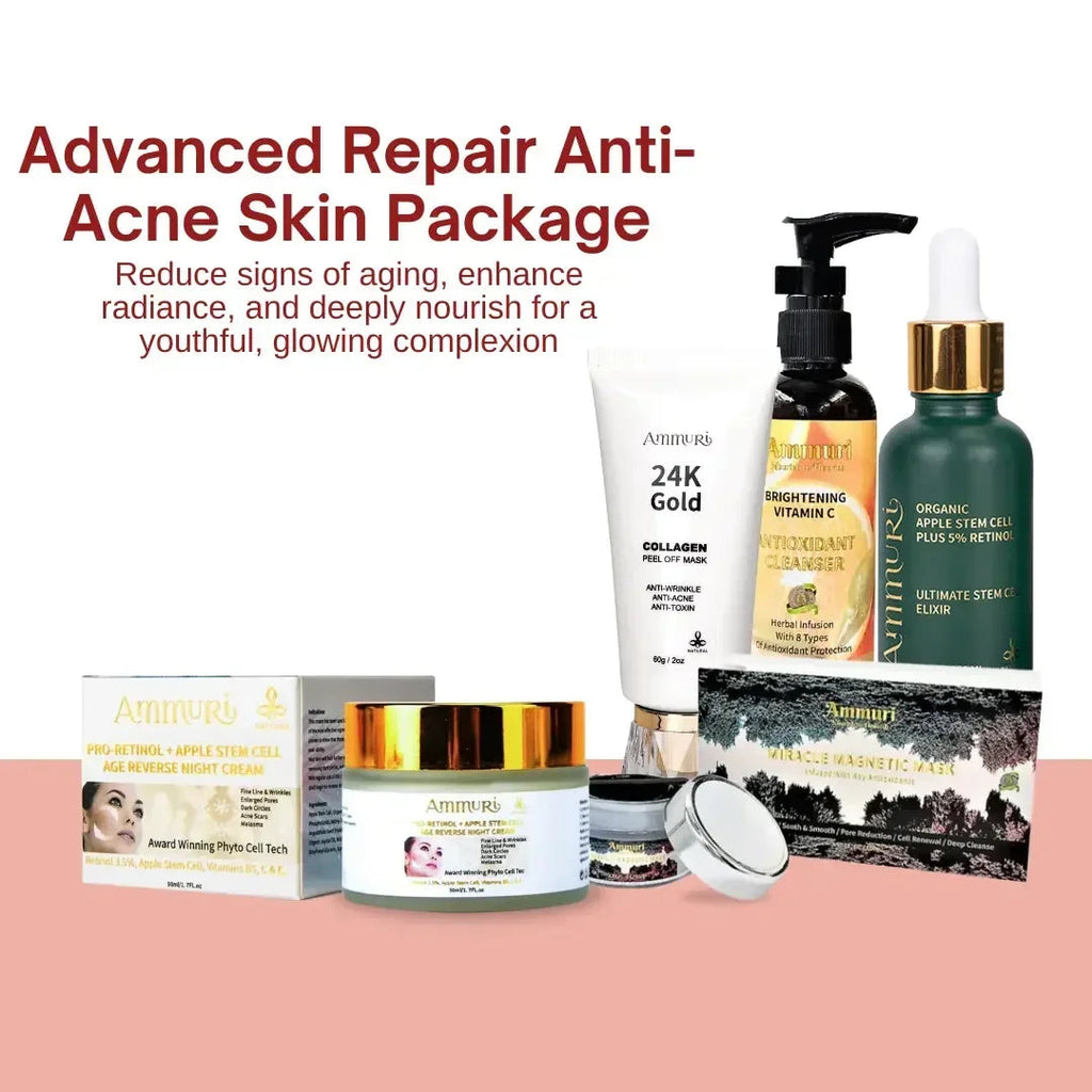 Paquete antiacné reparador avanzado Ammuri Skincare