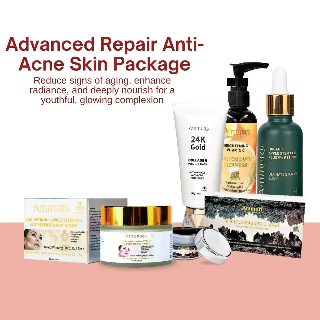 Paquete antiacné reparador avanzado Ammuri Skincare