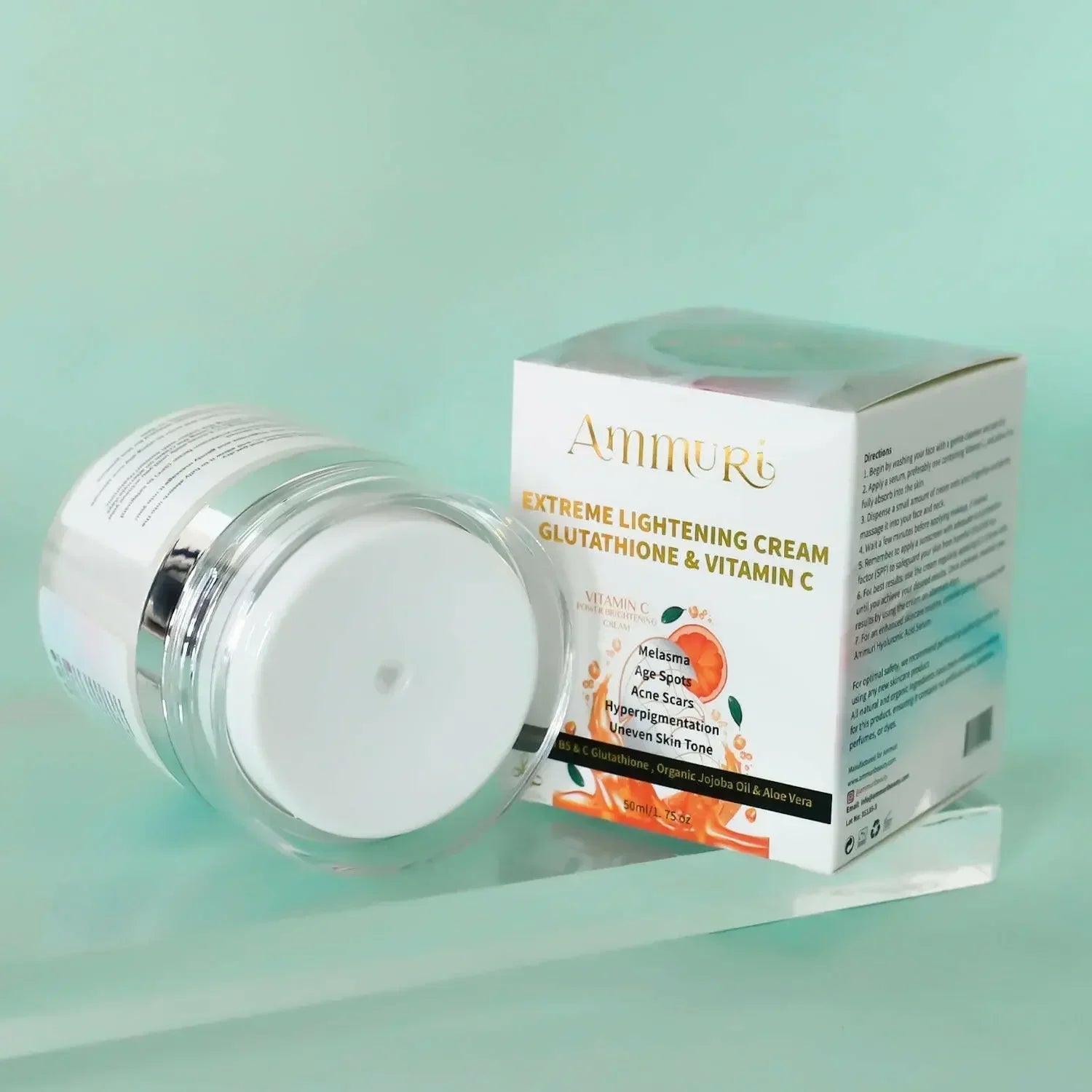 Crema hidratante iluminadora Ammuri – Para rostro, cuerpo y zonas sensibles (50 g)