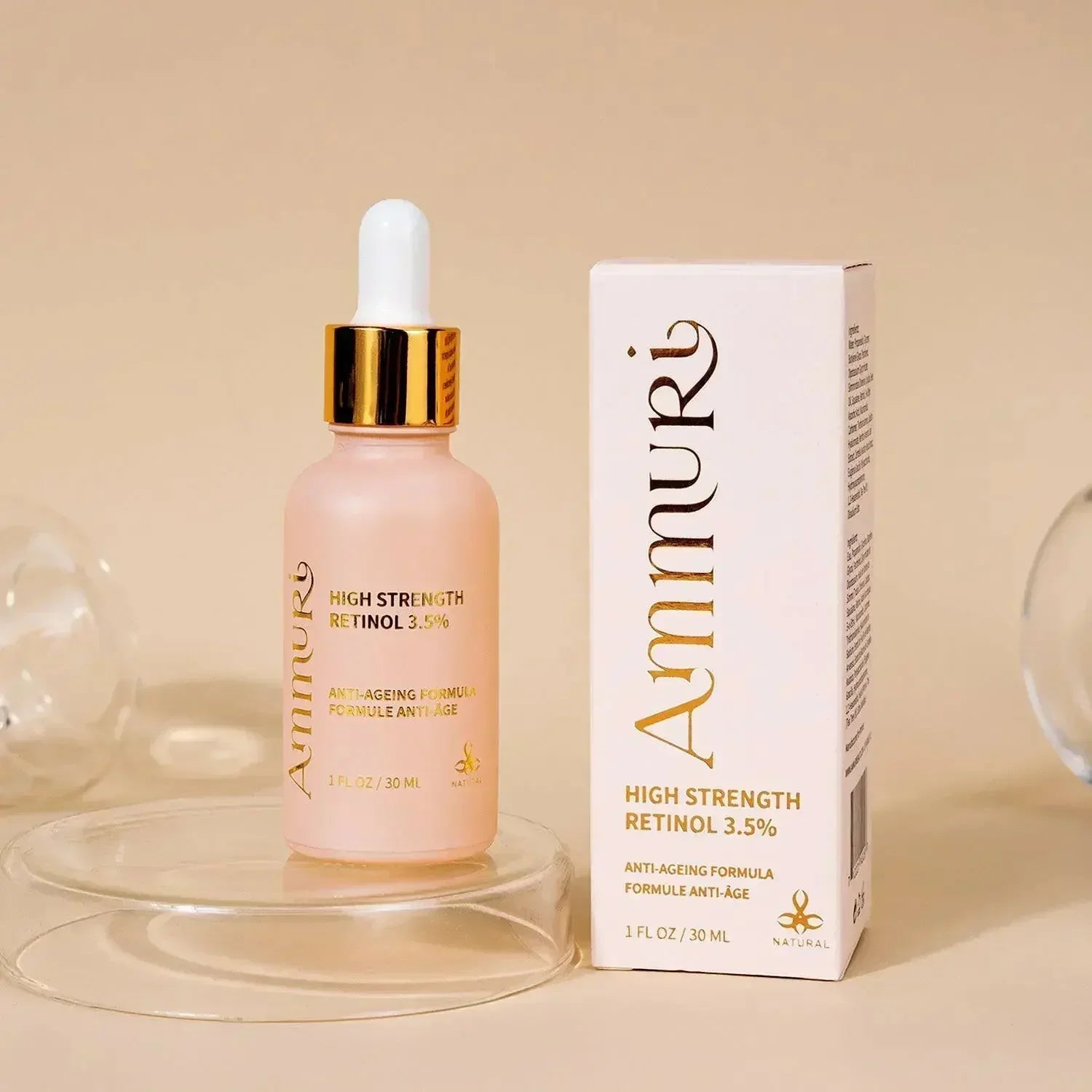 Ammuri Skincare Sérum facial antienvejecimiento - Retinol de alto volumen al 3,5 %