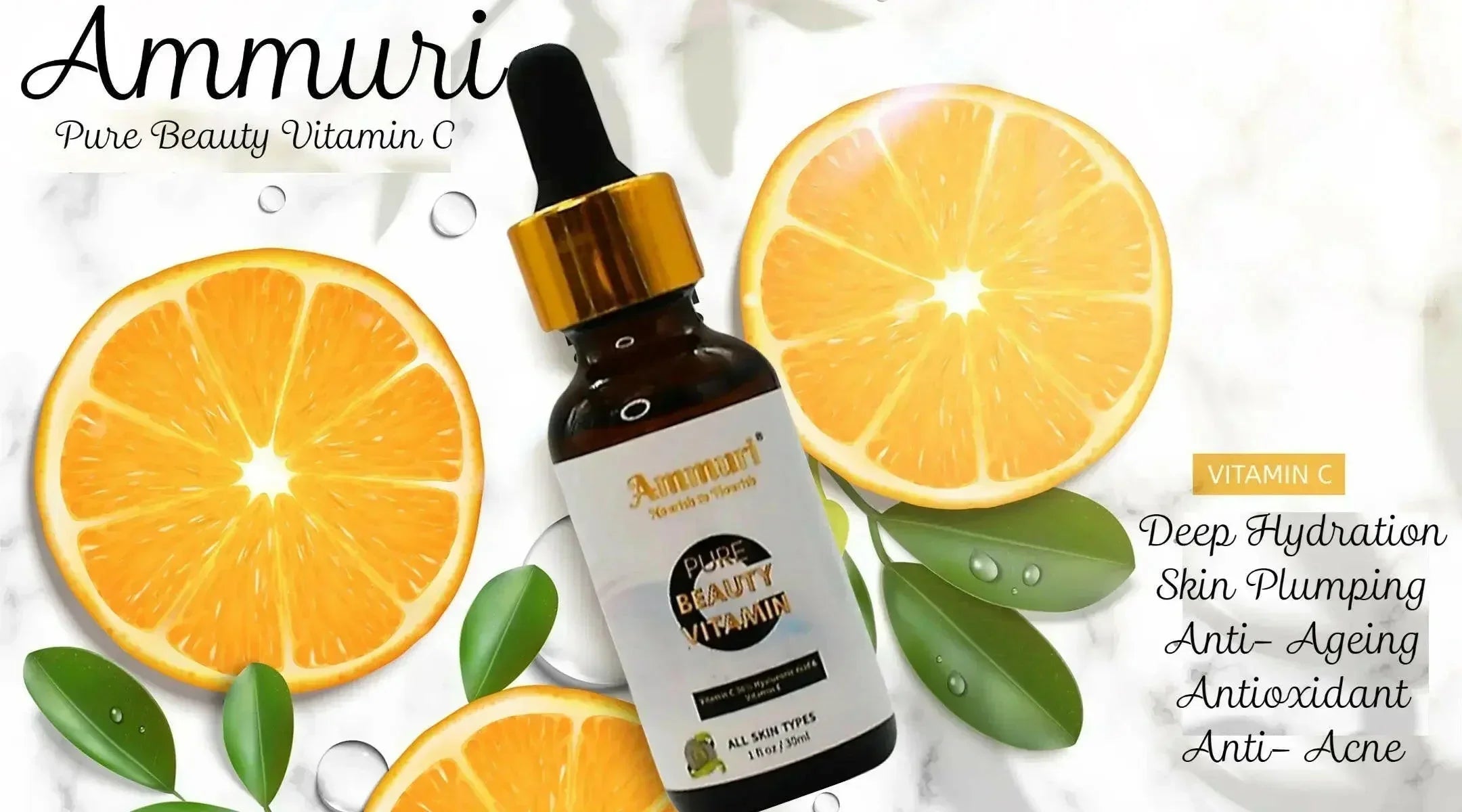 Sérum de vitamina C Ammuri para una piel radiante - Antienvejecimiento